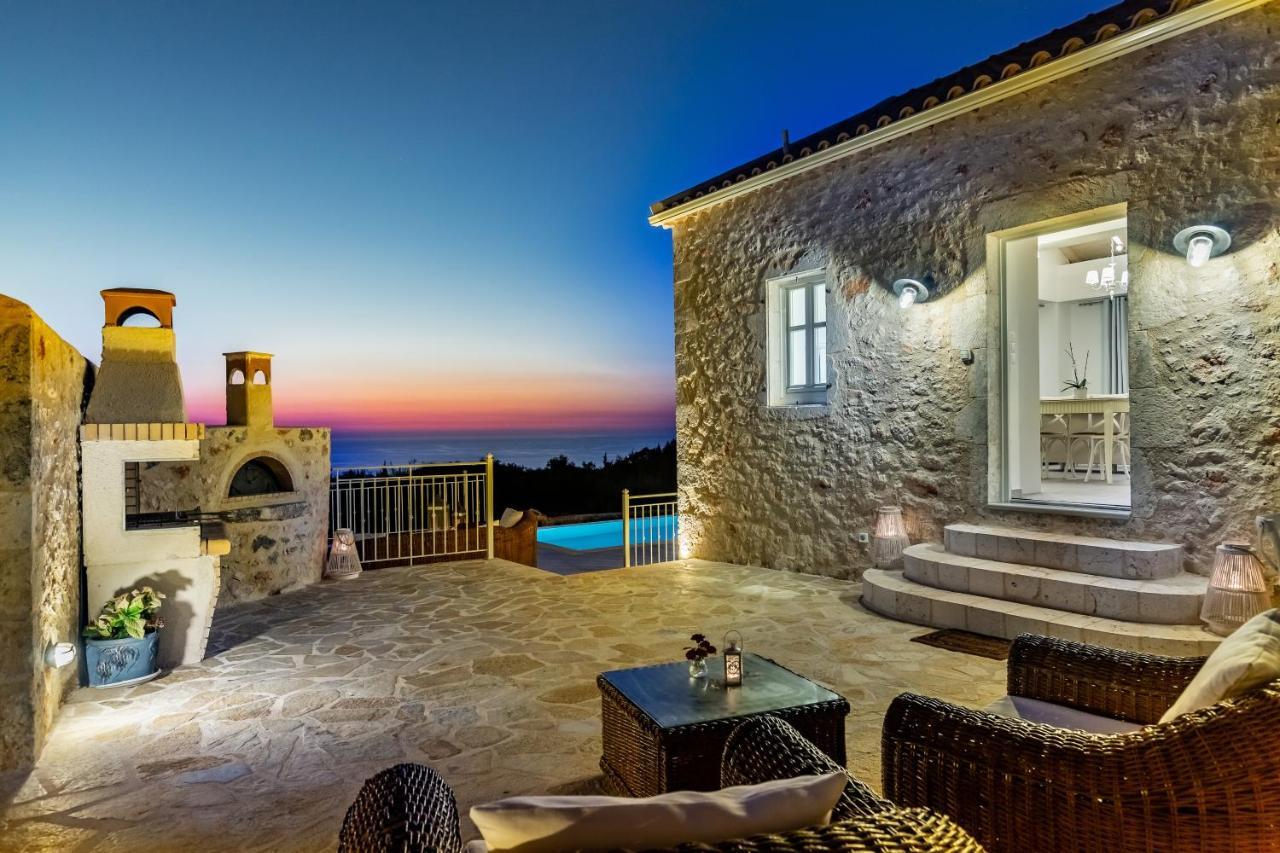 Fiscardo Luxury Stone Villa Alex ,With Sunset View! Fiskardo Exterior foto